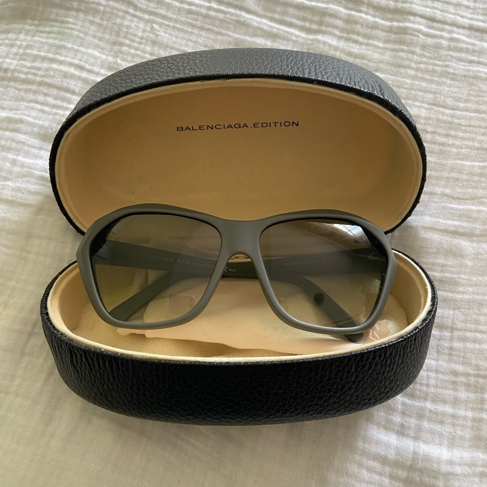 Balenciaga Matte Gray Sunglasses